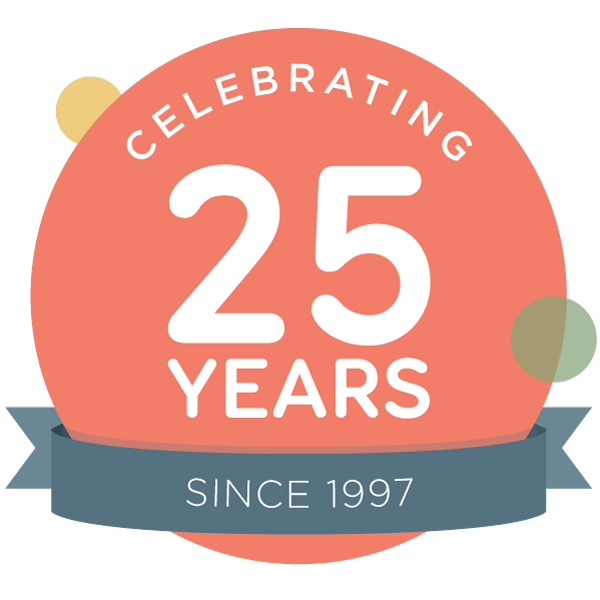 Celebrating 25 years banner
